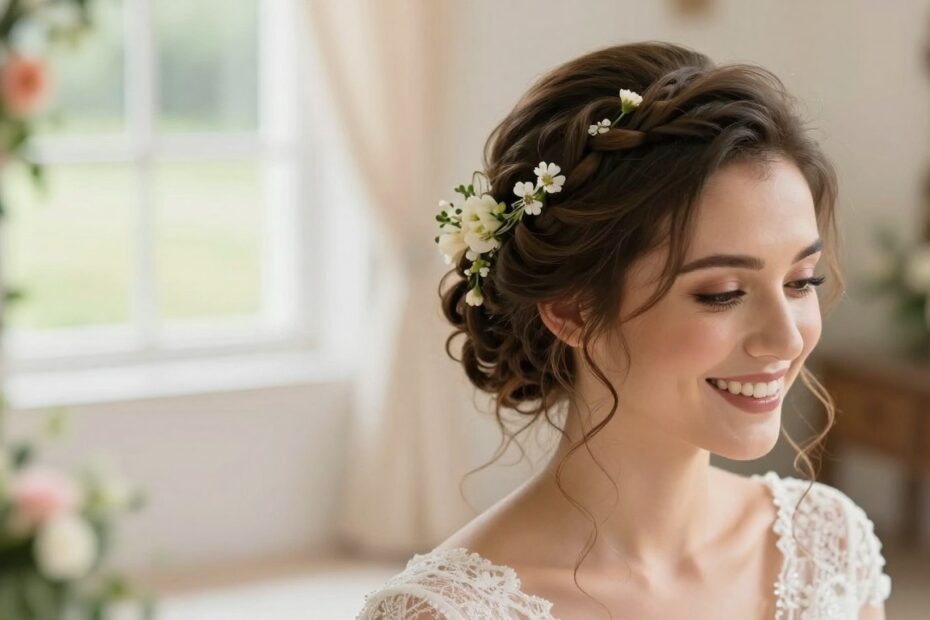 Fryzura na sesję ślubną