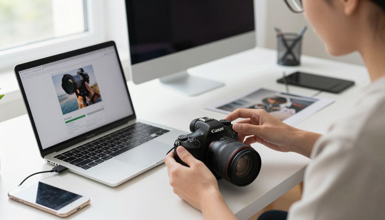 Jak zgrać zdjęcia z aparatu Canon na komputer